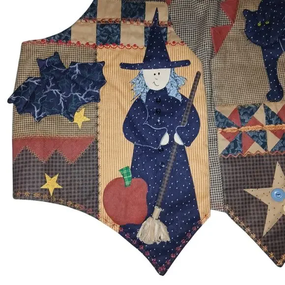 Halloween Vintage Quilted Vest - Picture 3 of 9